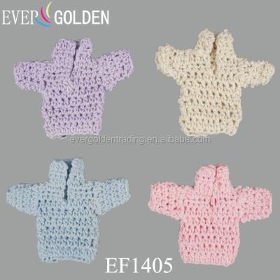 China Elegant Crochet Mini Baby Shower Party Gift with Crochet Flower Baby Shower Favor Decoration Gifts for Newborn Present for sale