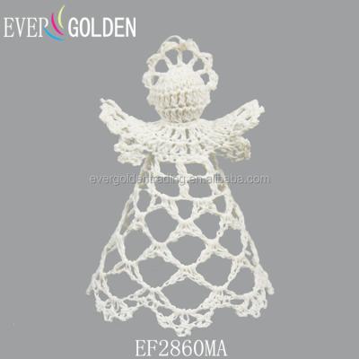 China Customizable Classic Import Commodities Cotton Crochet Christmas Decoration Angel Doll Christmas Ornament /X-mas Ornaments for sale