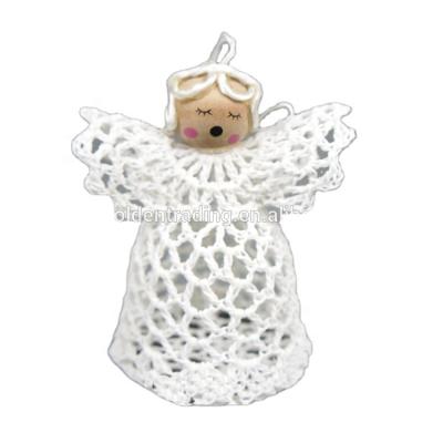 China Popular Classic High Quality Product Design Christmas Decoration Water Proof Cotton Christmas Angel Crochet Decoration /X-mas Decor for sale