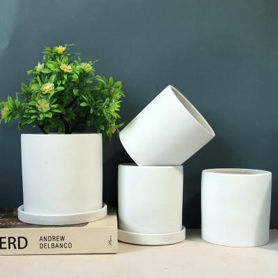 China Hot Selling Eco-friendly Ceramic Flower Vase Home and Garden Decorative Flowerpot White Ceramic Vases for Wholesale for sale