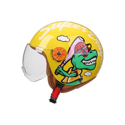 China Wholesale 2021 New Vintage Helmet Half Face Head Helmet Kids ABS Moto Dirt Bike Safe Motocross Helmet for sale