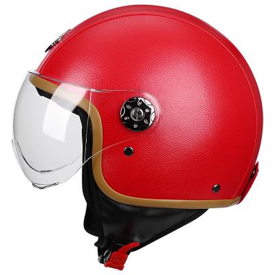 China Wholesale OPEN COVER Leather Helmets Ccc Certificate Motorcycle FACE Crash Helmets EXPAND SIZE For Motorcycle Driving Helmet for sale