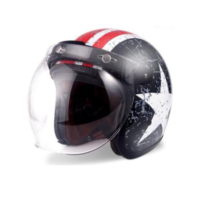 China Four Seasons Half Face ABS Safety Helmet Male Electric Helmets Motorcycle Cute Locomotive Lady Electric Bicycle Helmet for sale