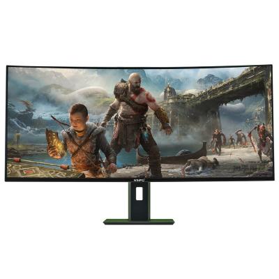 China Curved 37.5 inch monitor pc computer 4k curved ultrawide monitor IPS 21:9 gaming monitor with speaker for sale