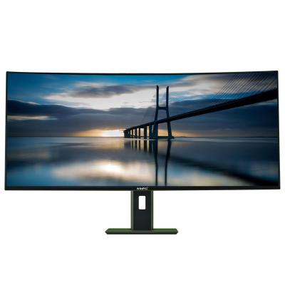 China IPS Curved Monitor 38 Inch 21:9 UHD 4K 75Hz 144Hz Frameless LCD Monitor For Computer for sale