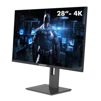 China Loudspeaker lcd monitors 4k 28 inch PC screen 4k monitor UHD 60Hz 75Hz 4K IPS 144hz monitor for laptop 65W charging for sale