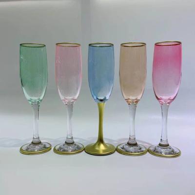 China Stocked colorful beer glass 2021 new FAVOR champagne glass for sale