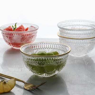 China Sustainable High Quality Durable Using Various Low Price Glass Breakfast Fruit Carving Cup for sale