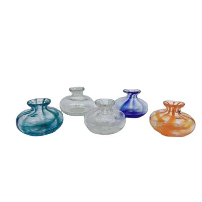 China Eco-friendly Cheap Glass Mini Flower Vases Mix Clear Glass Color for sale