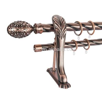 China Foshan Stainless Steel Metal Curtain Rod, Metal Swivel Extendable Curtain Pole for sale