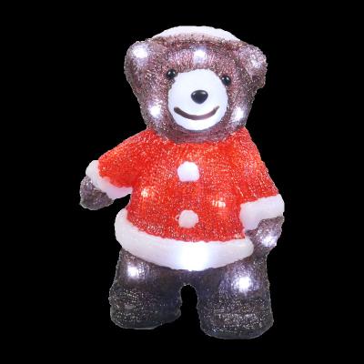 China Outdoor Decoration Comparison Acrylic Brown Bear Baby Room Decoration Christmaslight for sale