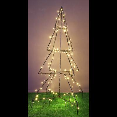 China 3D METAL WARMWHITE LED METAL 3D Outdoor Christmas TREE LIGHT Outdoor Garden Decor Decoration Light for sale