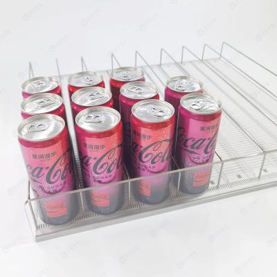 China Maintain a good-looking shelf with less need for maintenance white Top quality promotional custom Acrylic beverage display shelf with roller for sale