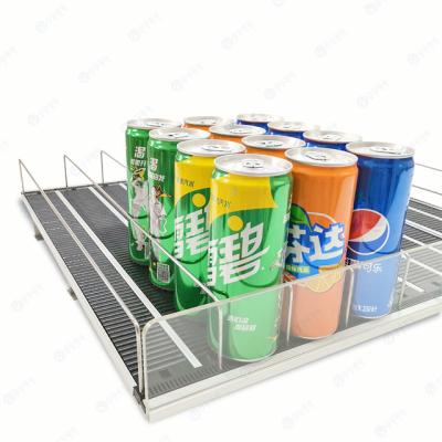 China HIPS/ABS Supermarket Freezer Shelf Roller Drink Shelf Display Rack Fridge Shelf for sale