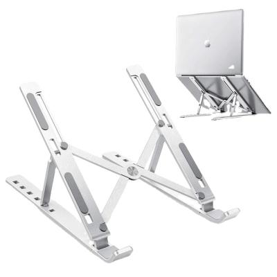 China (Size) New Mini Small Size Is Easy Foldable Portable Adjustable Aluminum Adjustable To Carry Laptop Stand for sale