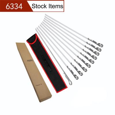 China Easily cleaned READY TO BOARD STAINLESS STEEL BARBECUE SKEWERS for sale