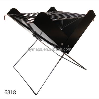 China Easily Assembled Used Good Stainless Steel Small Charcoal Indoor Foldable Outdoor Barbecue Grill Portable Folds Dishes On Sale for sale