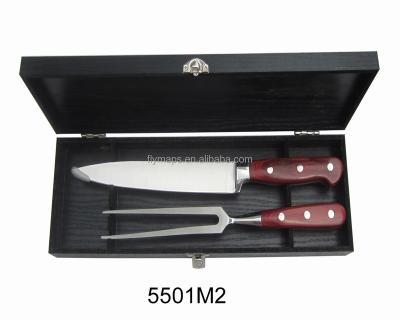 China Sustainable Classic Line Thanksgiving Christmas Stainless Steel Steak Fork Turkey Carving Knife Set for sale