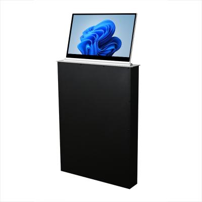 China 15.6 Inch Monitor Lift Hidden Conference Desktop LCD Motorized Lifting Monitor for sale