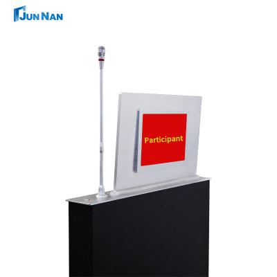 China Remote Control Lcd Electric Monitor Lift Motorized With Back Screen Lcd Monitor for sale