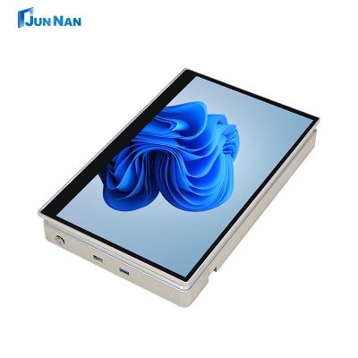 China Paperless Confernce Desktop Terminal Aluminum Alloy Microphone All In One Motorized Monitor for sale