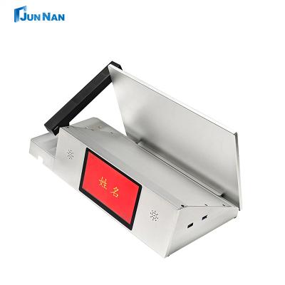 China Pop Up ROHS Desktop Terminal Monitor Table Lcd Motorized Lift Met Microfoon Te koop