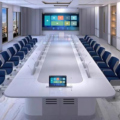 China Electric Computer Elevator Meeting Table Lcd Lift Paperless Meeting System ROHS for sale