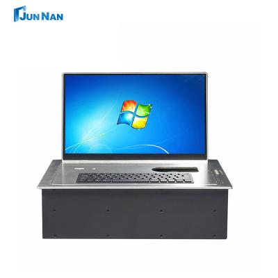 China Conferentie Paperless Intelligent Flip Flop PC Lifting LCD Screen Flip Flop Computer voor bureau Te koop