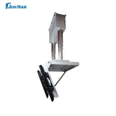 China Ceiling TV Flipper Motorized Drop Down TV Electric Bamboo Lift Frame Hanger With High Load Bearing Capacity for sale