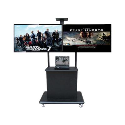 China Mobiele tv-stand instelbare hoogte Custom Metal Universal Plasma ICD Moderne muur tv-stand mobiele tv-mount trolley karretjes Te koop