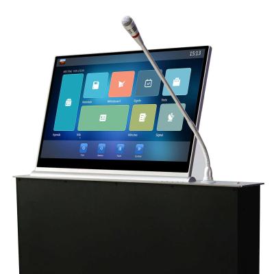 China Paperless Computer Conference System Electric Pop-up Paperless Meeting System Retractable Monitor Lift zu verkaufen