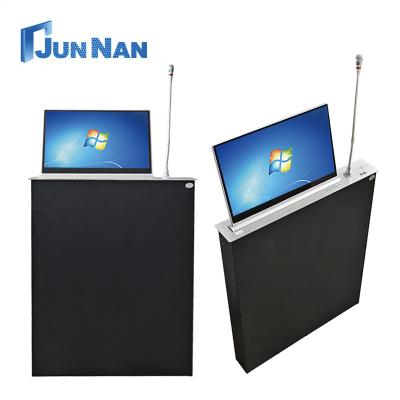 China Lcd Monitor Lift Gaming PC Monitor With Lifting Rotating Base Conference Microphone Motorized Monitor Lift for sale