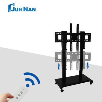 Cina Motorized Remote Control TV Lift Stand with One-Piece Cold-Rolled Steel Base and Stable Trolley Design in vendita