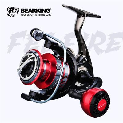 China BEARKING Straight 5.2:1 10kg Max Drag Fishing Reel Metal High Speed ​​CNC Handle Reel Spinning Reel Saltwater Carp Fishing for sale