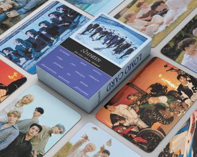 China Wholesale 55pcs/set Europe Map Photo Card Kpop Seventeen Attacca Lomo for sale