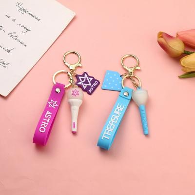 China Europe Wholesale Kpop Lost Beast Kids Astro Treasure PVC Plastic Lamp Key Chain for sale