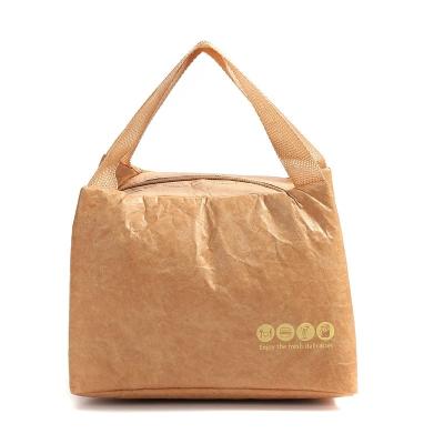 China Strong Durable Waterproof Portable Tyvek Paper Lunch Bag Insulated Soft Cooler Bag Soft Coated Tyvek Cooler Bag for sale