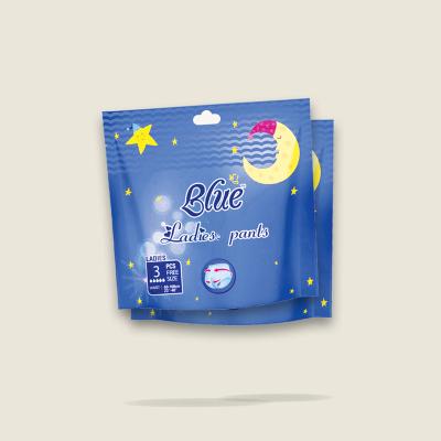 China Super Soft Overnight Type Printed Sanitary Napkin Lady Menstrual Pants Disposable Underwear Panties Sanitary Pad for sale