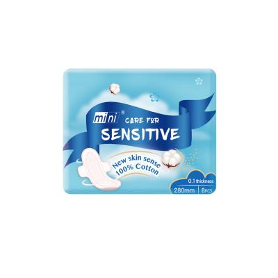 China FREE SAMPLE Breathable Super Absorbent Women Sanitary Napkin Women's Fan-shape Smell Control Side-gathering Female Sanitary Pads Manufacturer In China for sale