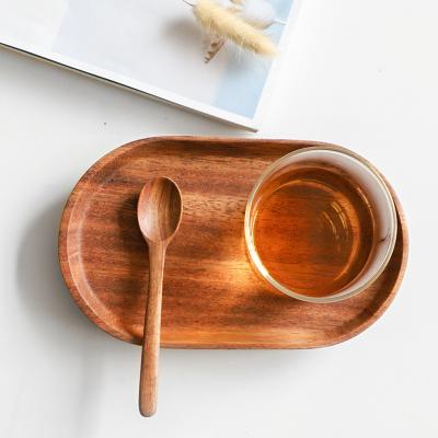 China Sustainable Bamboo Rectangle Food Tray Serving Dish Houseware Set Dinner Dish Dish for sale