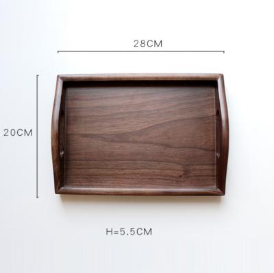 China Wholesale SSK0452 Serving Tray Natural Wood Tray Custom Made Customized Breakfast Organizing Tray for sale