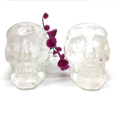 China China wholesale natural crystal skulls clearquartz skulls for spirit healing gifts souvenir for sale