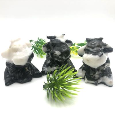 China China Wholesale Natural Bulk Cow Zebra Crystal Stone Crafts For Gift Souvenirs for sale