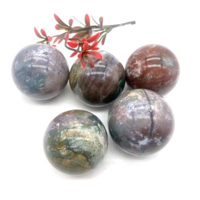 China China Wholesale Bulk Sphere Natural Ocean Jasper Crystal Crystal Ball For Gifts Souvenirs Spirit Healing for sale