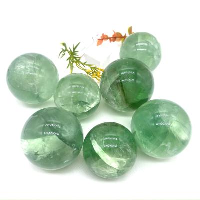 China China Sphere Fluorite Natural Crystal Stone Crystal Ball For Gifts Souvenirs Spirit Healing for sale