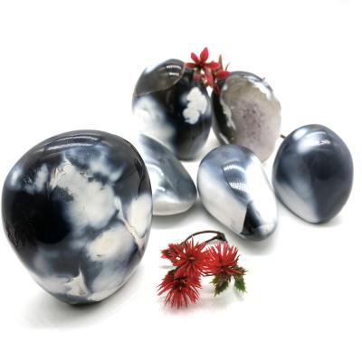 China Wholesale Crystal Loose Crystal Therapy Ocra Agate Flame From Europe For Souvenirs Gifts for sale