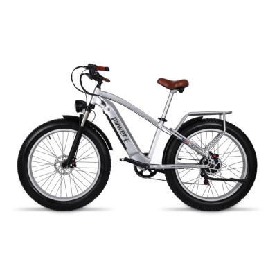 China Aluminum Alloy 48V 15Ah Fat Fat Battery 1000W Electric Hydraulic Mountain Bike Disc Brake Tire Beach Cruiser Ebike for sale