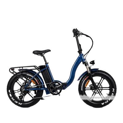 China Fat e bike 6 wheel magnesium beams motor 48V 500-750W folding luxury electric bicycle 20 inch for sale