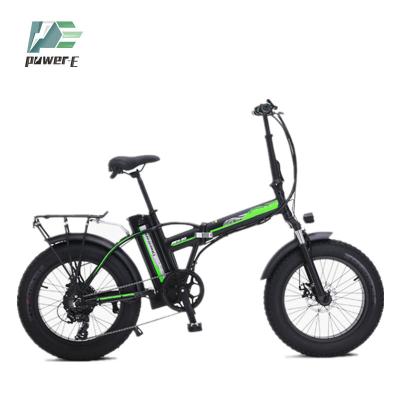 China 20 times disc brake 48V 15Ah 500w lithium battery luxury ebike disc brake folding fat tire bike for sale