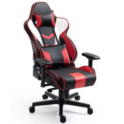 China (Size) Swivel Adjustable Ergonomic Comfortable PC Computer Gamer Back High Racing Reclining Gaming Chair Computer Leather for sale